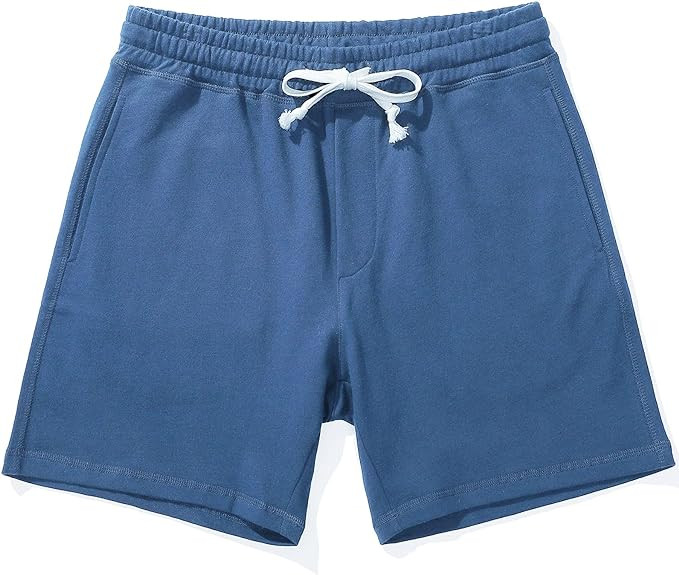 AMY COULEE Mens Athletic Workout Shorts 5.5" Cotton Casual Shorts Elastic Waist Joggers Sports Sw... | Amazon (US)