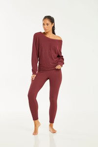 Lounge Leggings Merlot | Booty by Brabants