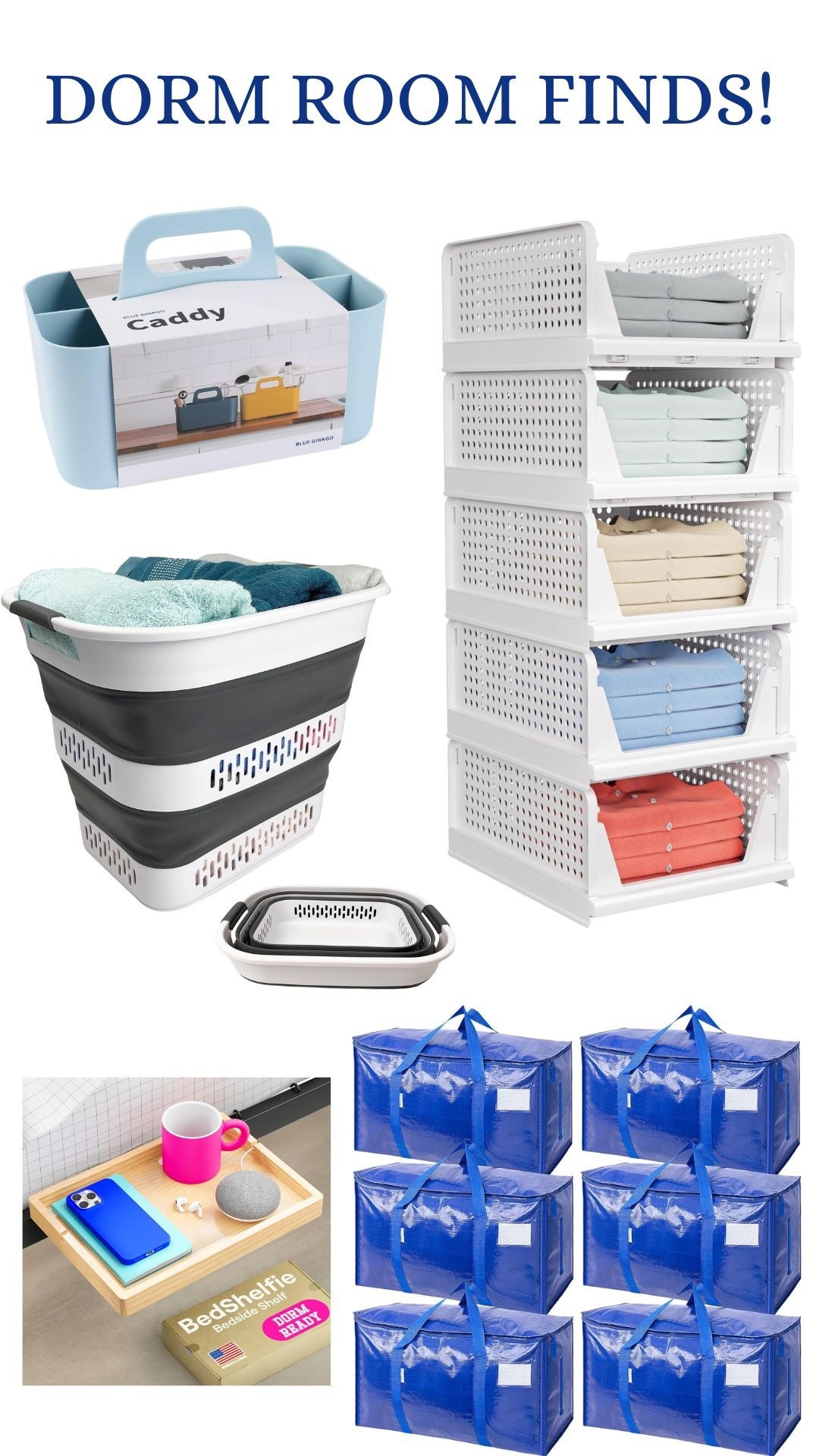 🤩Dorm room finds post 8/10! Good storage is a must…and packing easily is important too! Buy a set of these bags— so easy to lift/move and fold up when done! 

#LTKHome #LTKFindsUnder50 #LTKFindsUnder100