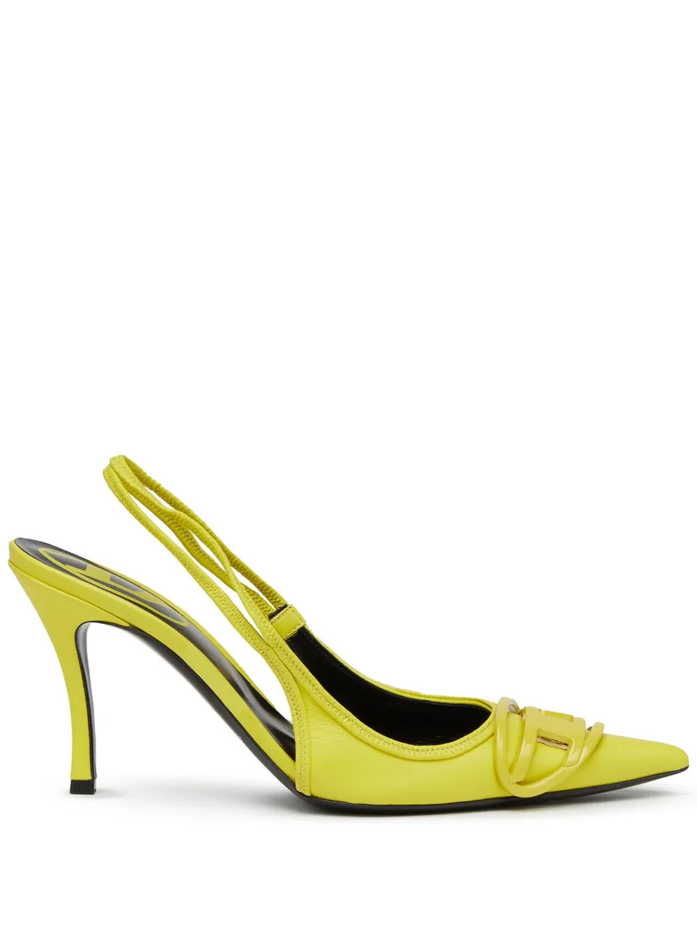 Diesel 80mm logo-plaque Pumps  - Farfetch | Farfetch Global