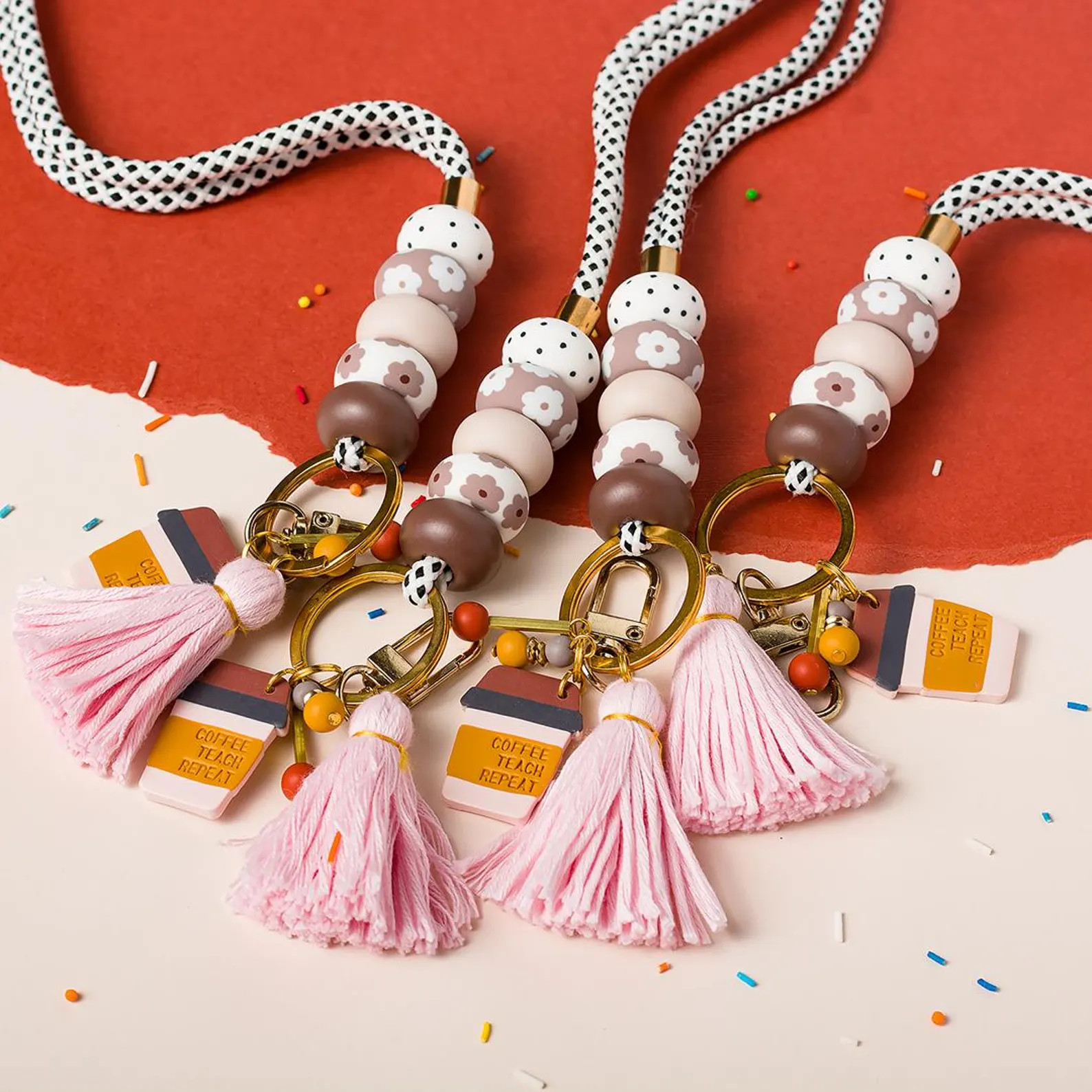 Teacher Lanyard, Lanyard With ID Holder, Necklace Lanyard, Lanyard Accessory, Badge Holder, Key L... | Etsy (US)