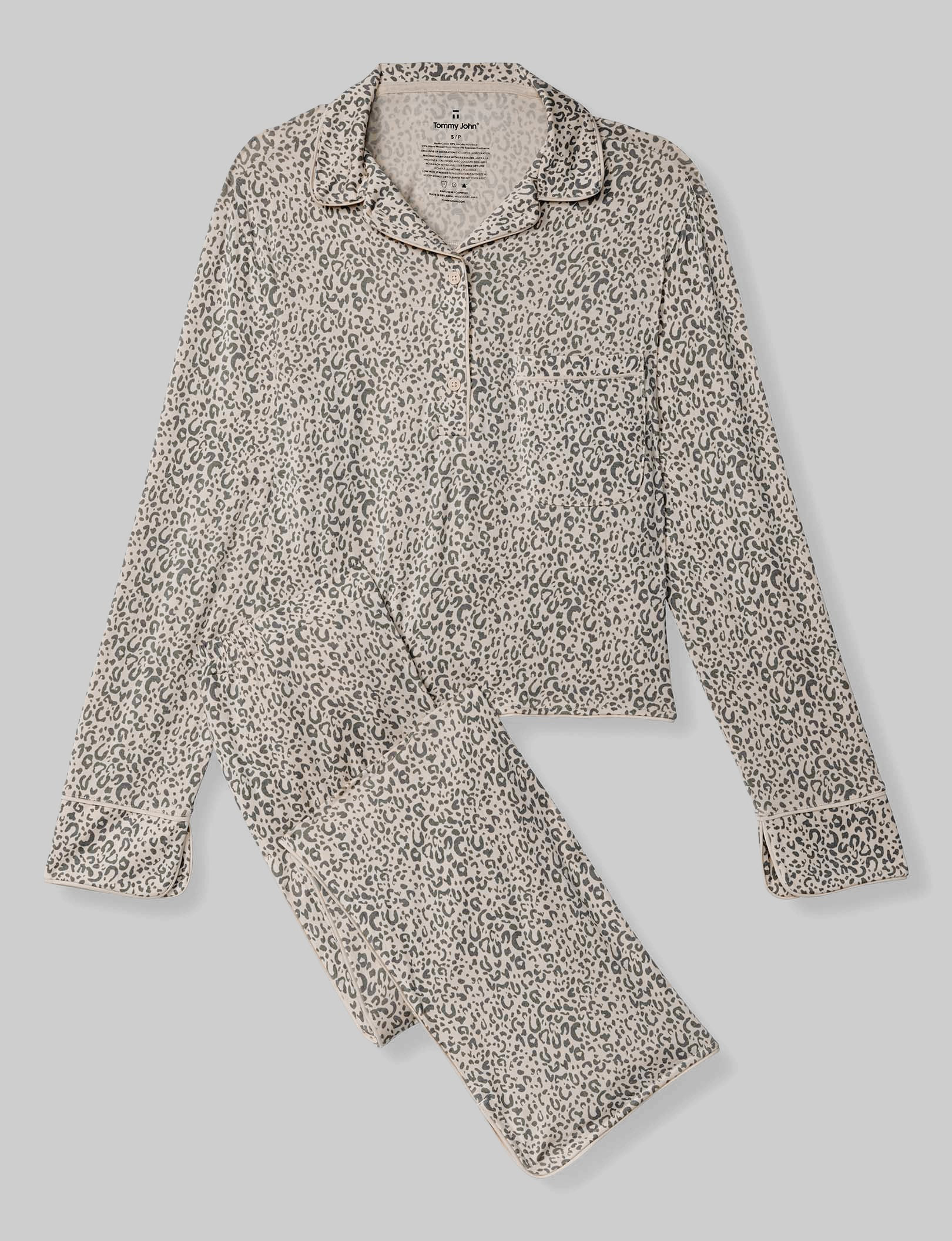 Women's Downtime Long Sleeve Pajama Top & Pant Set | Tommy John