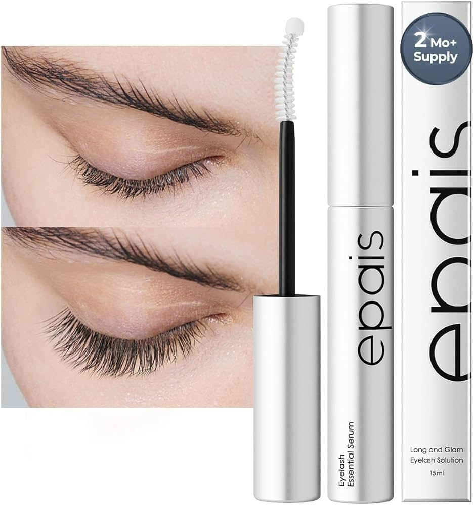 Essential Eyelash Growth Serum, Jumbo Size 15ml/0.5fl.oz - Safe & Gentle Lashes Care, Nutrient Fo... | Amazon (US)