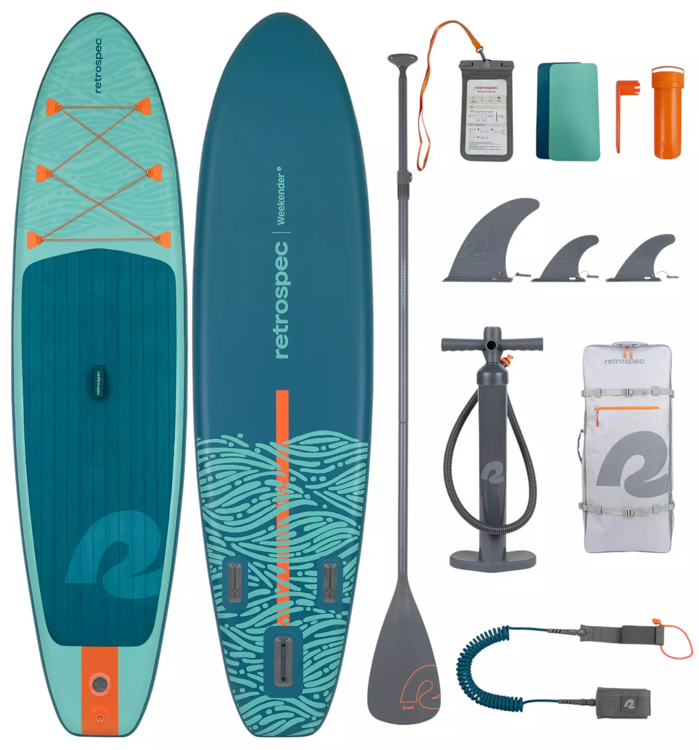 Retrospec Weekender Inflatable Stand Up Paddle Board 10'6” | DICK'S Sporting Goods