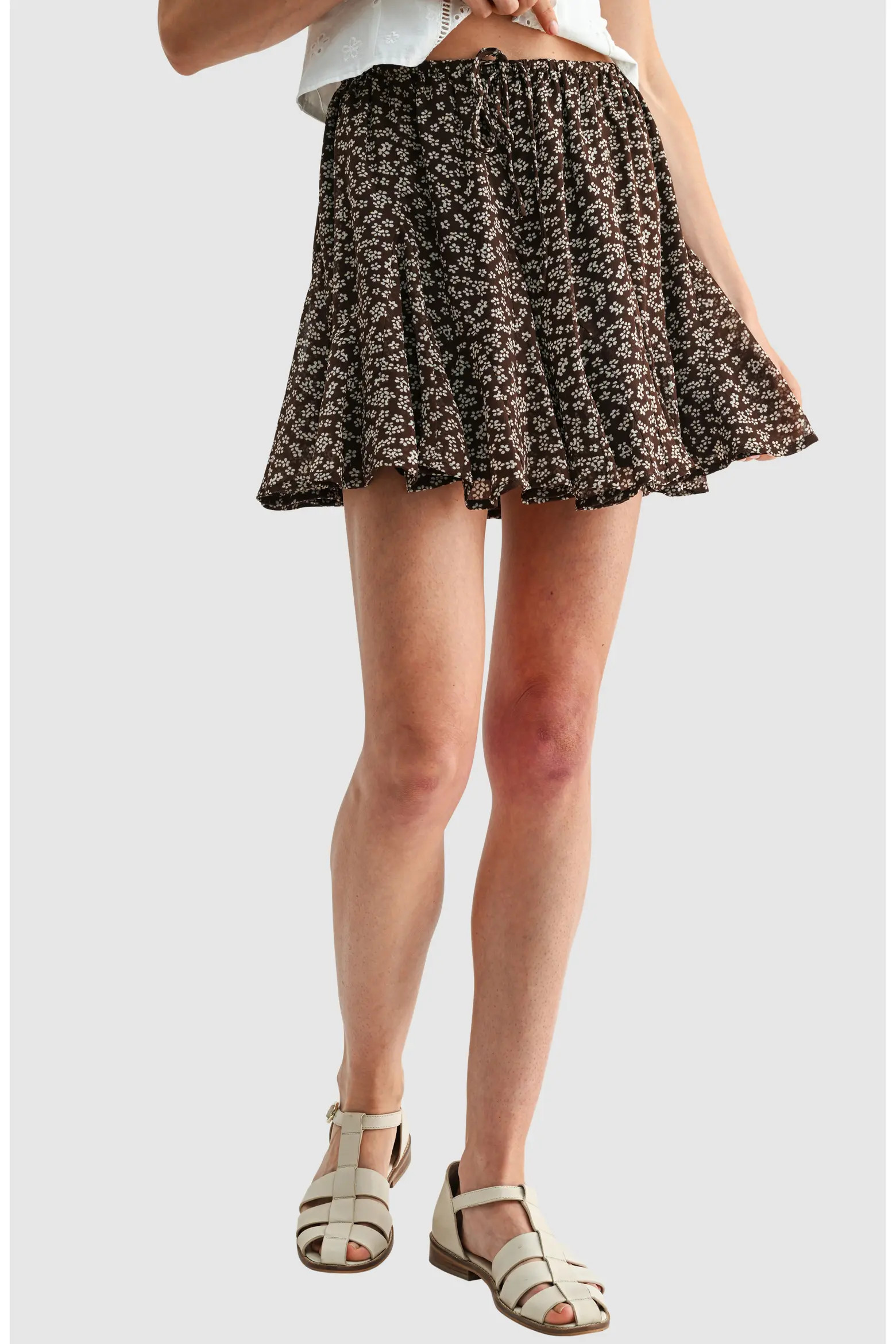 Floral Elastic Waist Miniskirt (Women) | Nordstrom | Nordstrom