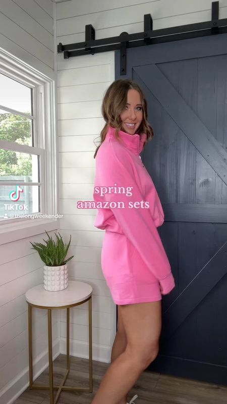 Must have amazon set for spring! 

Amazon, Amazon sets, travel outfit, travel outfits, two piece set, two piece sets, pink set 

#LTKstyletip #LTKtravel #LTKVideo