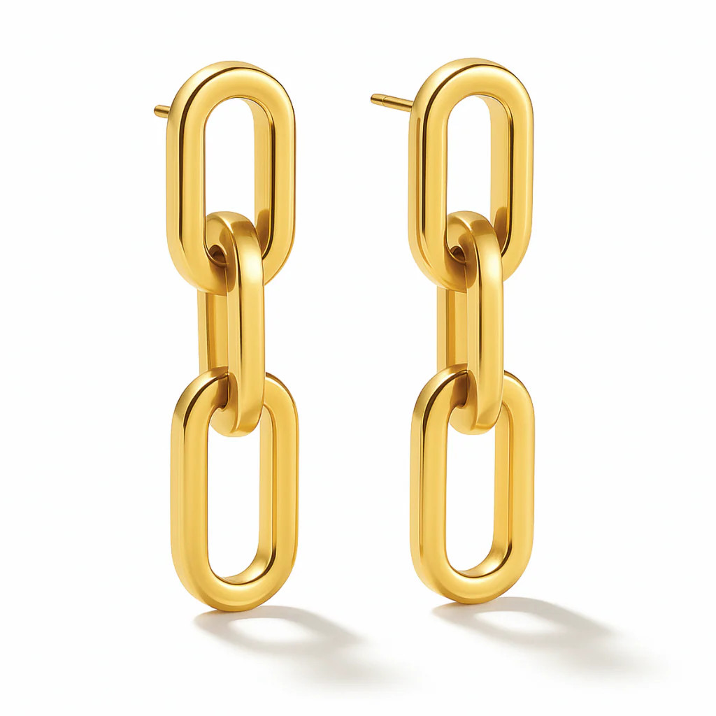 Gage Oversized Link Earring | Ellie Vail Jewelry