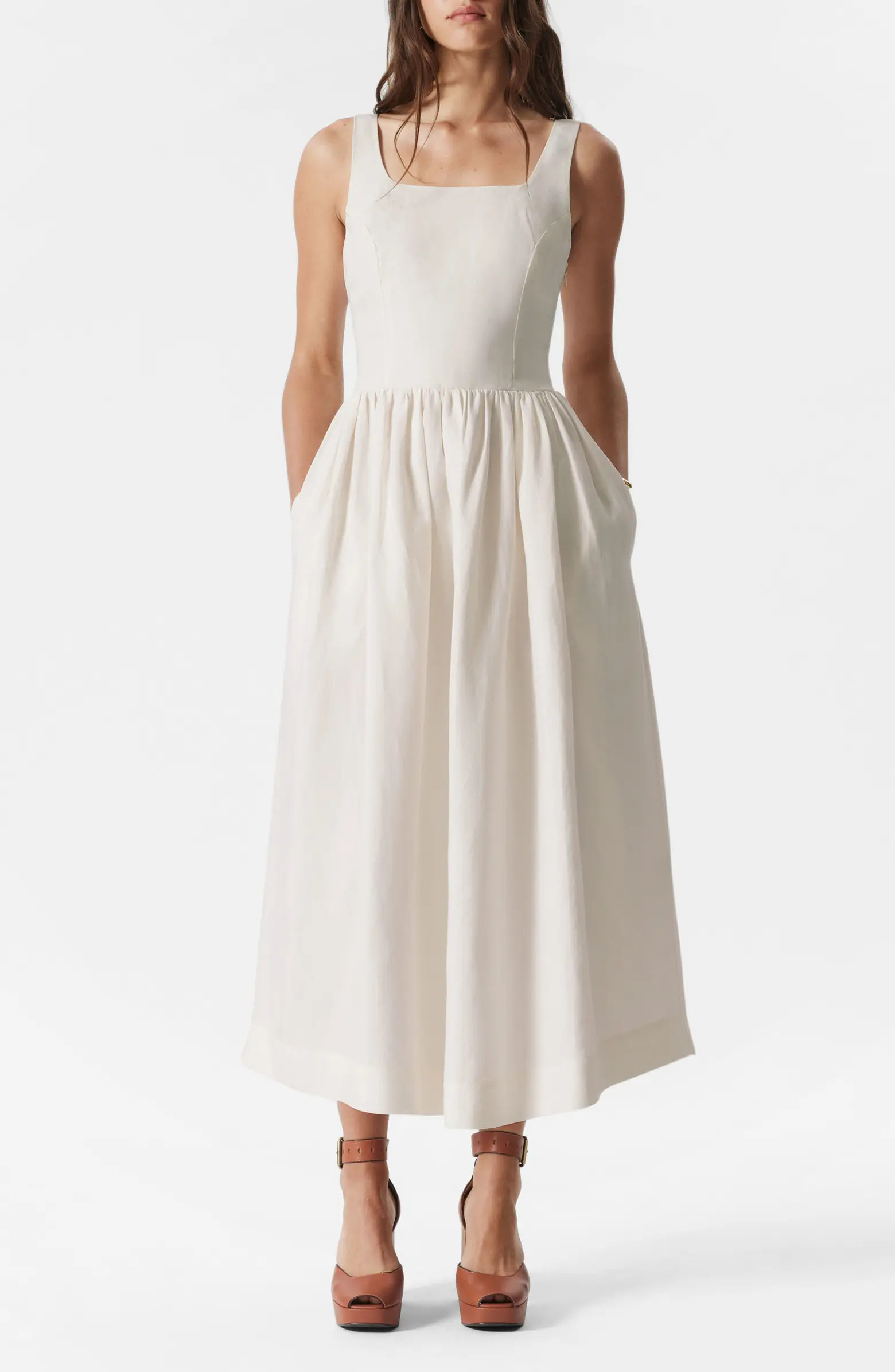 Cotton Fit & Flare Dress | Nordstrom