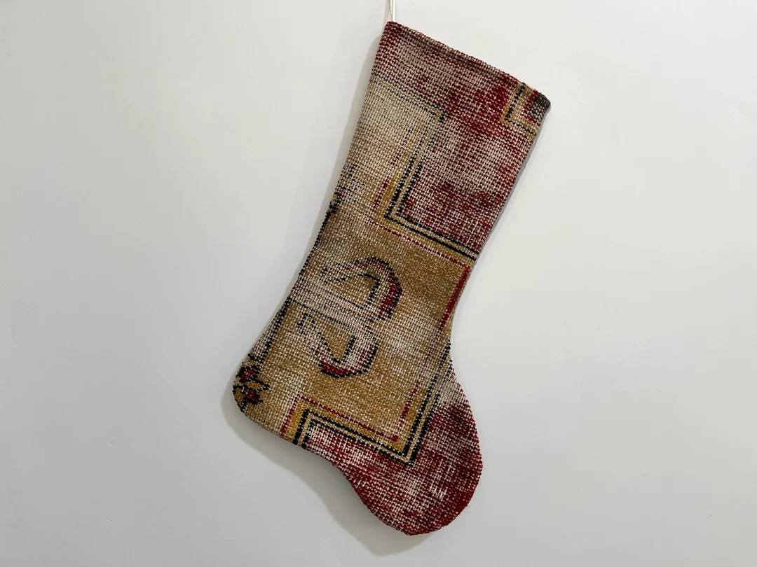 christmas stocking, kilim stocking, handmade stocking, turkish stocking, vintage stocking, boho stoc | Etsy (US)