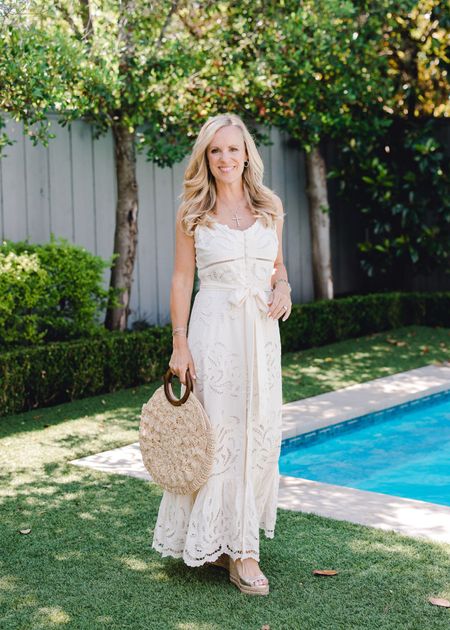 I’m so ready for Summer!  We have several events and a special vacation so I’ve been looking for pretty Summer dresses and Karen Millen delivers once again! 
this gorgeous ivory cutwork lace maxi dress is a stunner! See this and my other favorites on AliciaWoodLifestyle.com and here in the LTK app!
#MyKM 

#LTKstyletip #LTKFind #LTKSeasonal