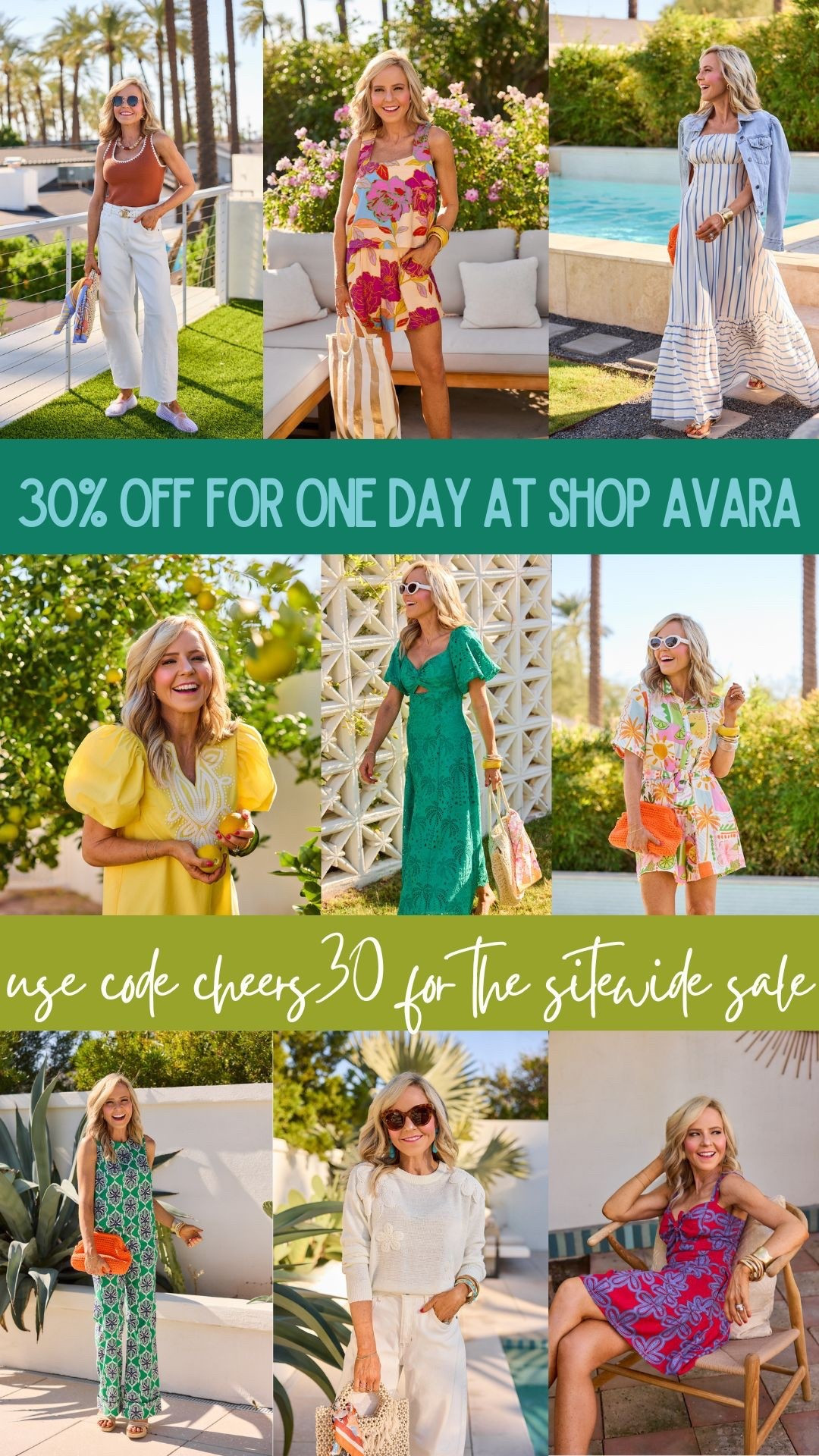 shop Avara 30% off sitewide sale with code cheers30 

#LTKSaleAlert #LTKSeasonal #LTKOver40