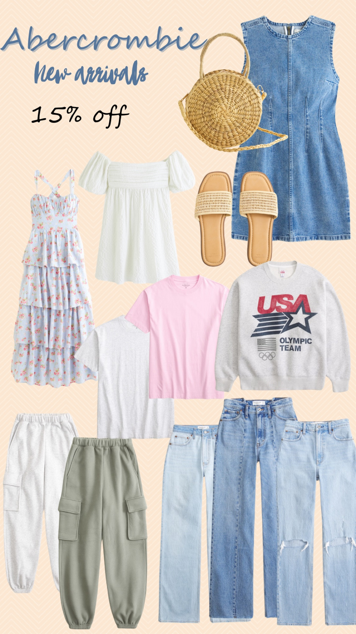 Abercrombie New Arrivals! 15% off sitewide 💫 #abercrombie #abercrombiefinds #fashion #springfashion #summerfashion 

#LTKSpringSale #LTKitbag #LTKstyletip