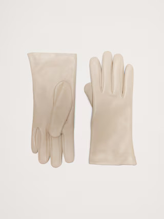 Cashmere-Lined Leather Gloves | Banana Republic (US)