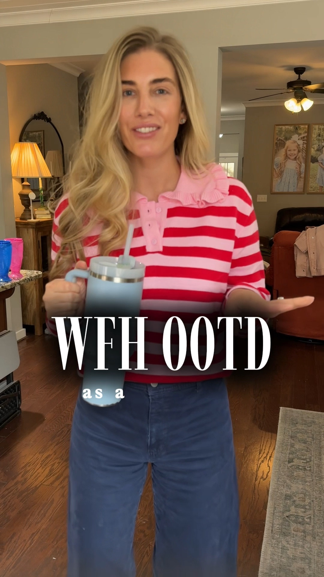 Work from home OOTD. I love an easy and cozy work outfit. This is an Amazon sweater (size medium) that has the cutest details. Ruffle color and striped. Great Valentine’s Day sweater. Jeans are the sailor jeans from Target that are still available in other colors  

#LTKValentine #LTKmomlife #LTKootd

#LTKmomlife #LTKValentine #LTKootd