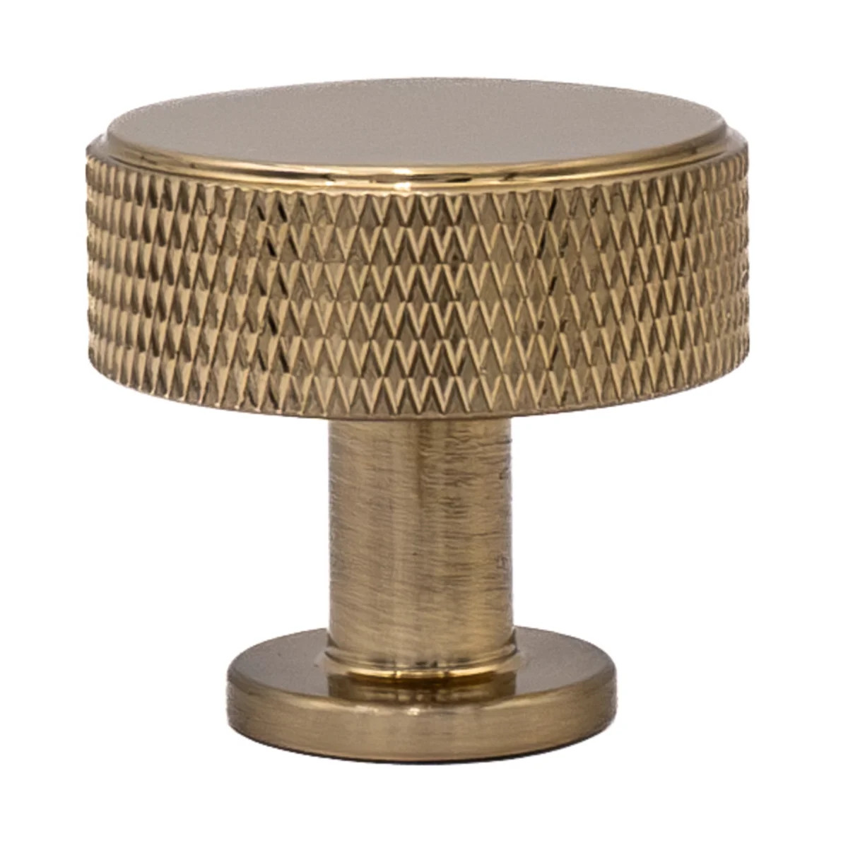 Kent Knurled 1-3/8" Satin Brass Round Knob Multipack | Wayfair North America
