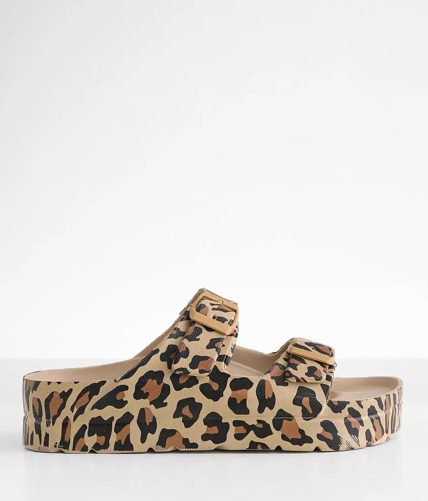 Kiana Leopard Print Sandal | Buckle