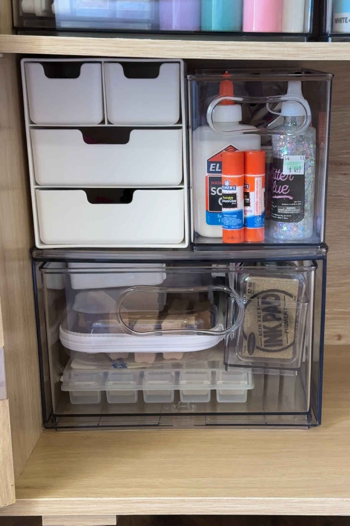 Craft Cabinet Organization | stamps & adhesives 

#LTKHome #LTKFamily #LTKKids