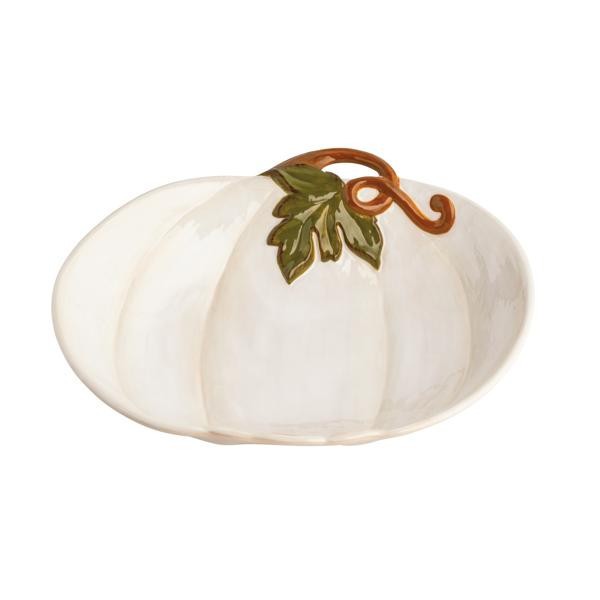 White Pumpkin Bowl | Mud Pie