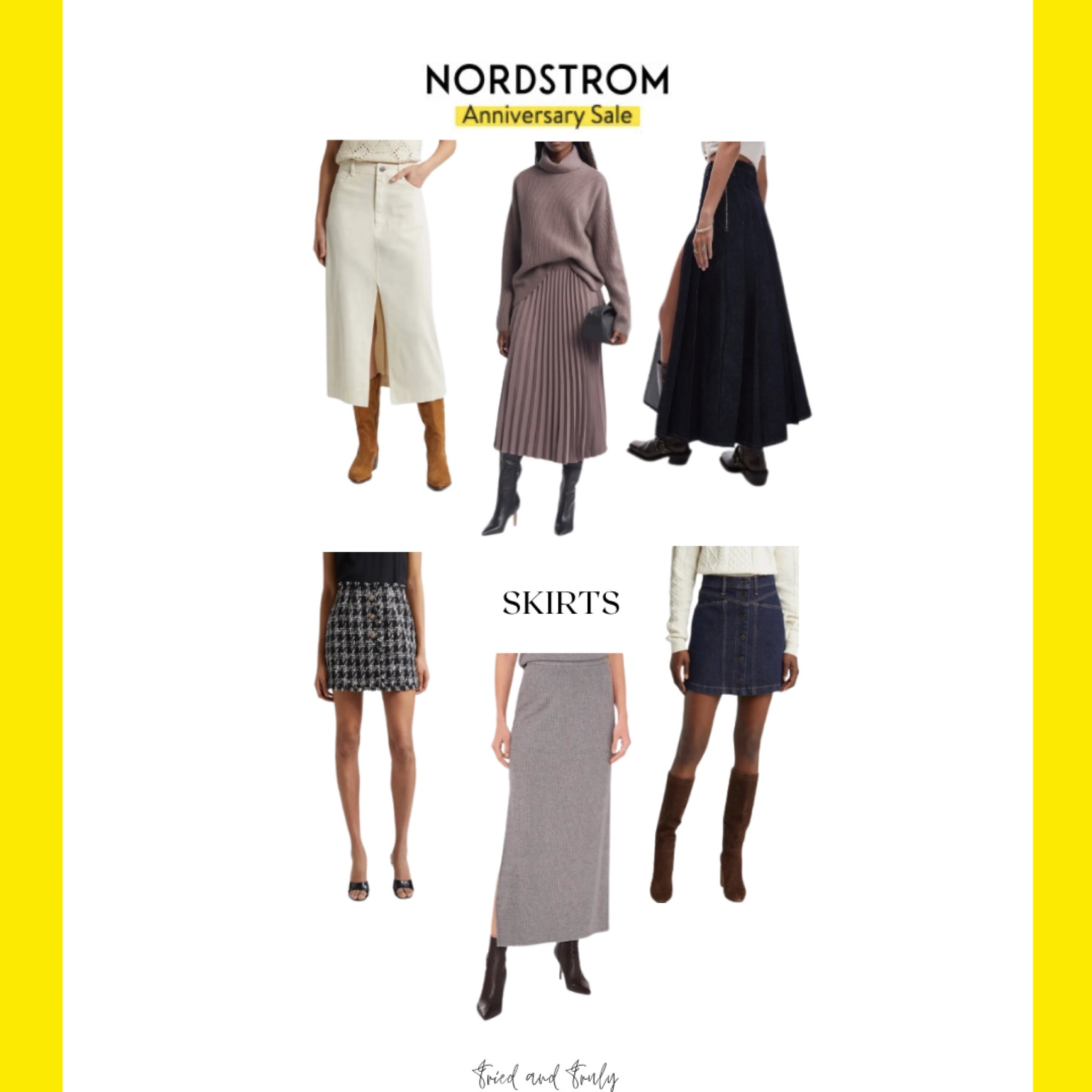 Nordstrom Anniversary Sale Skirts Skirt Bottoms Maxi Midi Mini Tweed
NSale #nsale 

#LTKWorkwear #LTKxNSale #LTKStyleTip