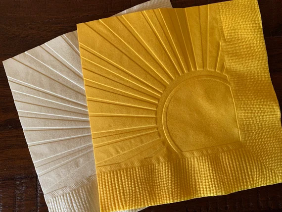Sun Napkins You Are My Sunshine Embossed Napkins Birthday | Etsy | Etsy (US)