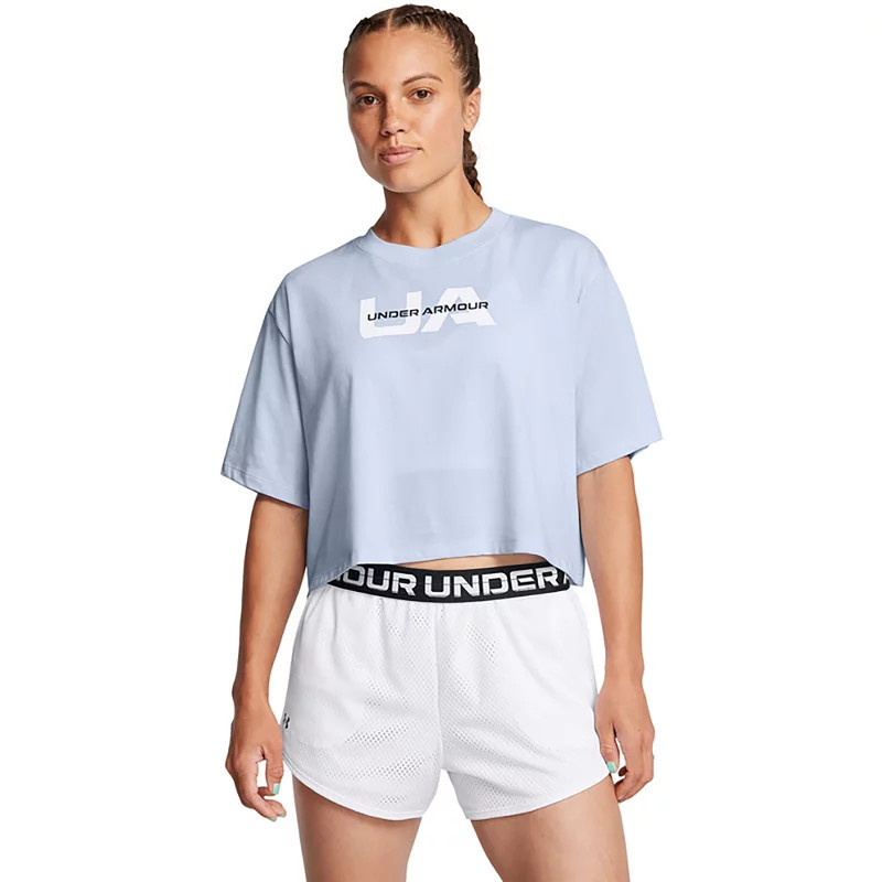 Under Armour Women's Boxy Crop Branded Short Sleeve | Academy Sports + Outdoors