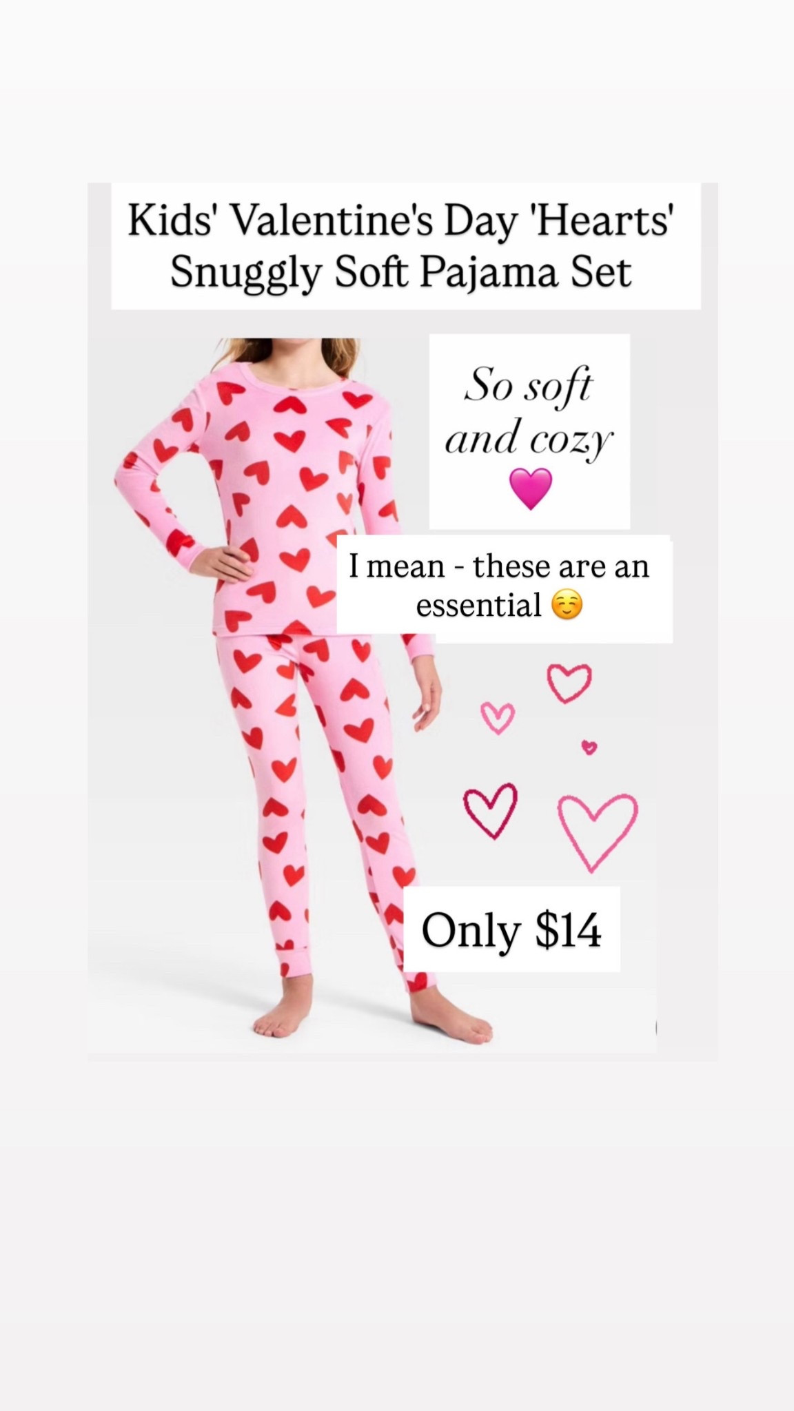 These cozy pajamas for Valentine’s Day are just $14!

#LTKKids