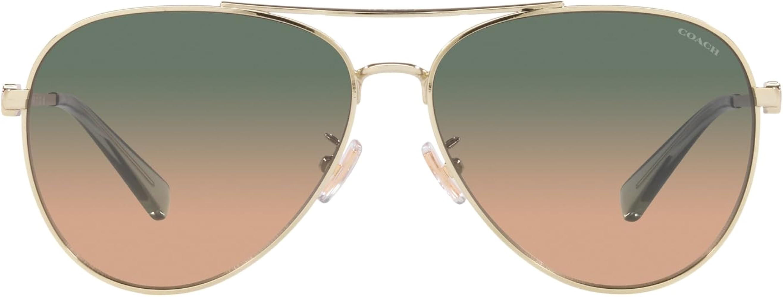 Coach Women's Hc7140 Aviator Sunglasses | Amazon (US)