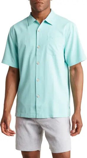 Coastal Breeze Silk Blend Button-Up Shirt | Nordstrom Rack