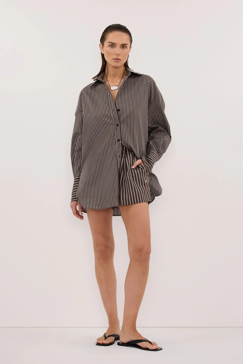 SABLE BITTER CHOC SILK BLEND SHORT | DISSH