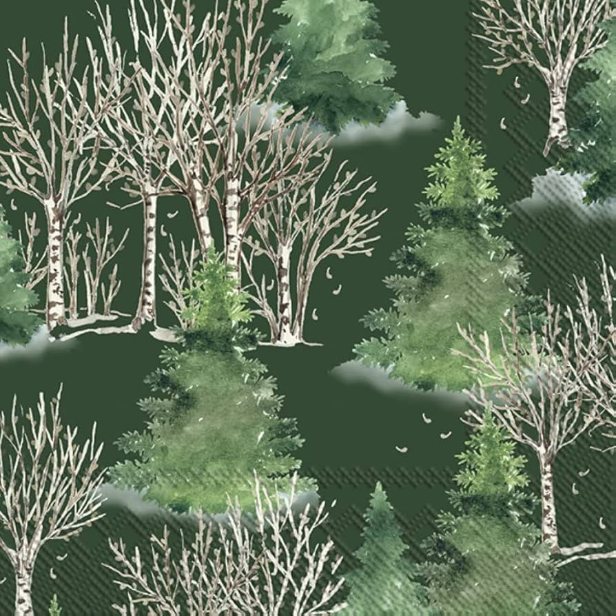 Boston International IHR Winter Holiday Christmas 3-Ply Paper Napkins, 20-Count Cocktail Size, Fo... | Amazon (US)