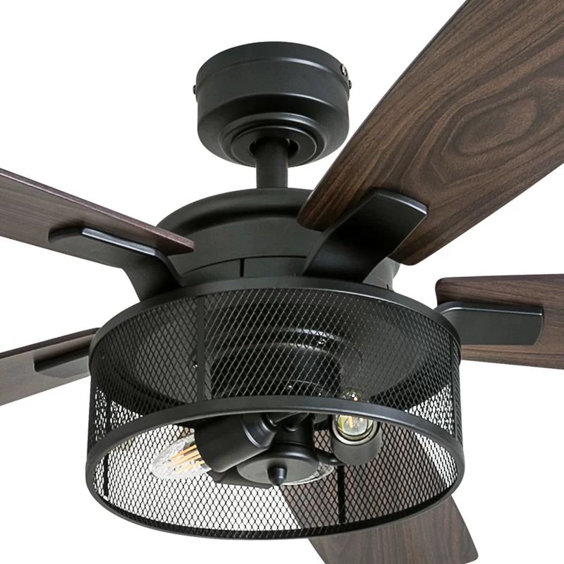 52'' Divisadero 5 - Blade Standard Ceiling Fan with Remote Control and Light Kit Included | Wayfair North America
