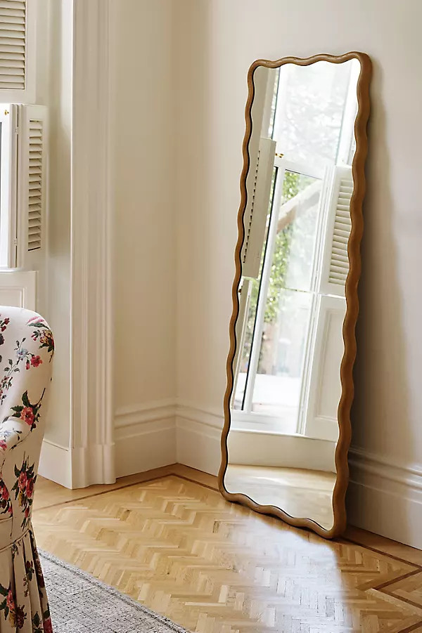 Coquille Scalloped Floor Mirror | Anthropologie (US)