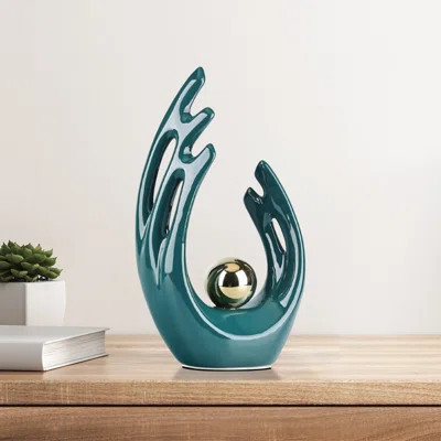 Ceramic Statue Decor (1Pc) – Elegant Desk Ornament For Bedroom, Study, Or Office | Wayfair North America