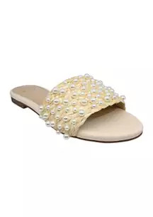 Crown & Ivy™ Women's Christa One Band Slide Sandals | Belk