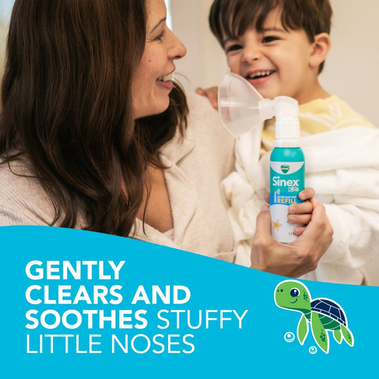 Vicks Sinex Kids Saline Easy Mist, Gentle Congestion Relief, Drug-Free Safe for Kids All Ages, 1.... | Walmart (US)