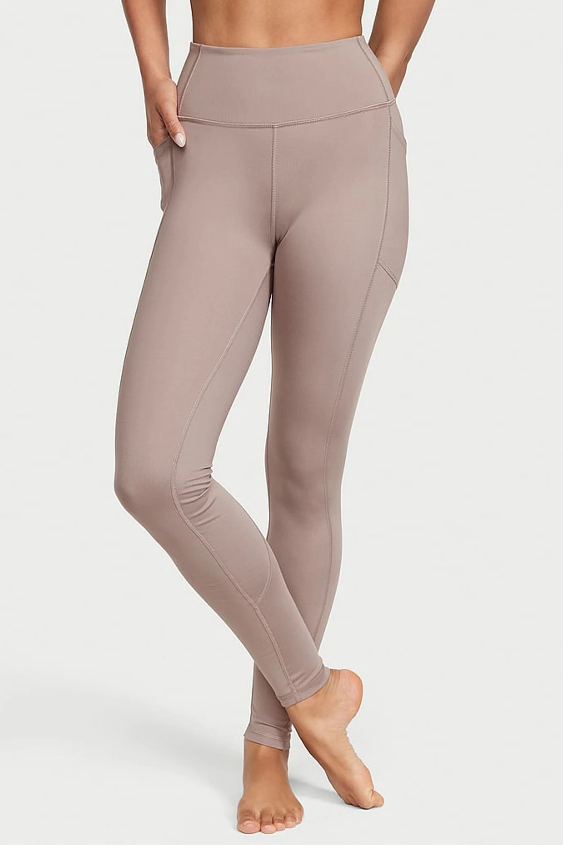 Victoria's Secret Candlelight Rose Nude 7/8 Length 7/8 Length Pocket Leggings - candlelight rose nude | Victoria's Secret UK