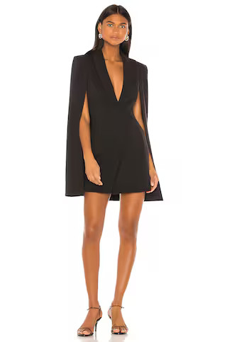Boss Lady Mini Cape Dress in Black | Revolve Clothing (Global)