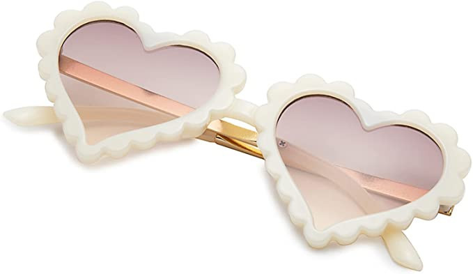 COASION Kids Heart Girls Sunglasses UV 400 Protection for Toddler Party Beach Shades Age 3-10 | Amazon (US)