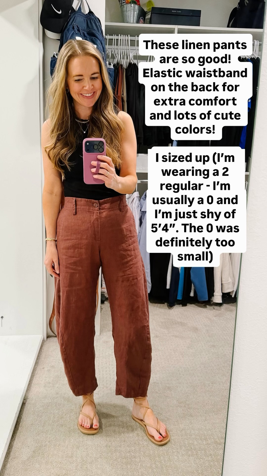 I’ve had my eye on these linen pants for months and finally got a pair