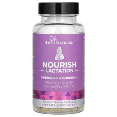 Eu Natural Nourish Lactation, Fenugreek & Moringa+, 60 Vegetarian Capsles | Target