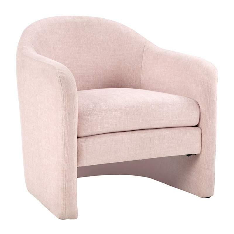 Rose Accent Chair, Blush | At Home
