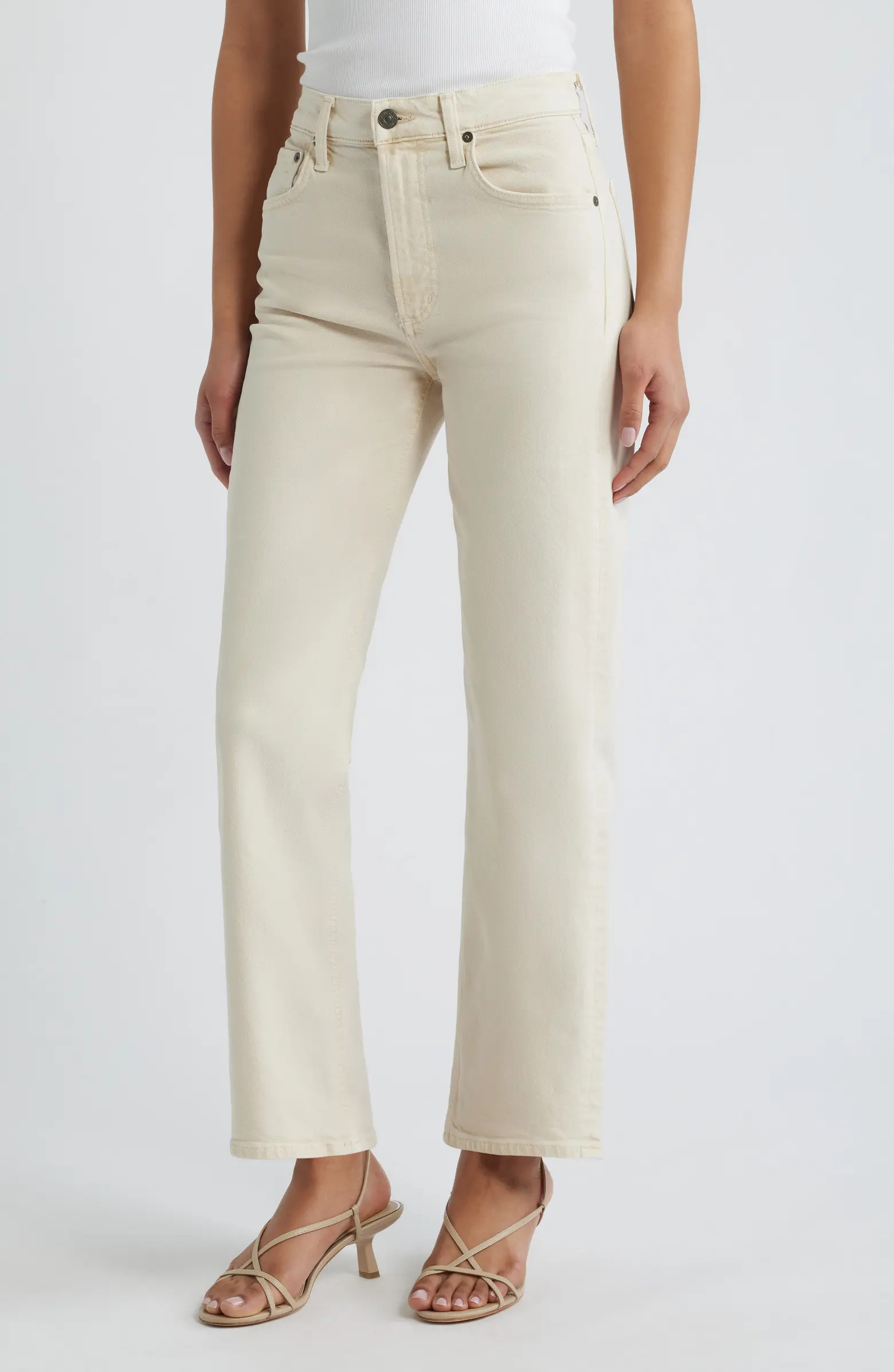 Palma High Waist Ankle Straight Leg Jeans | Nordstrom
