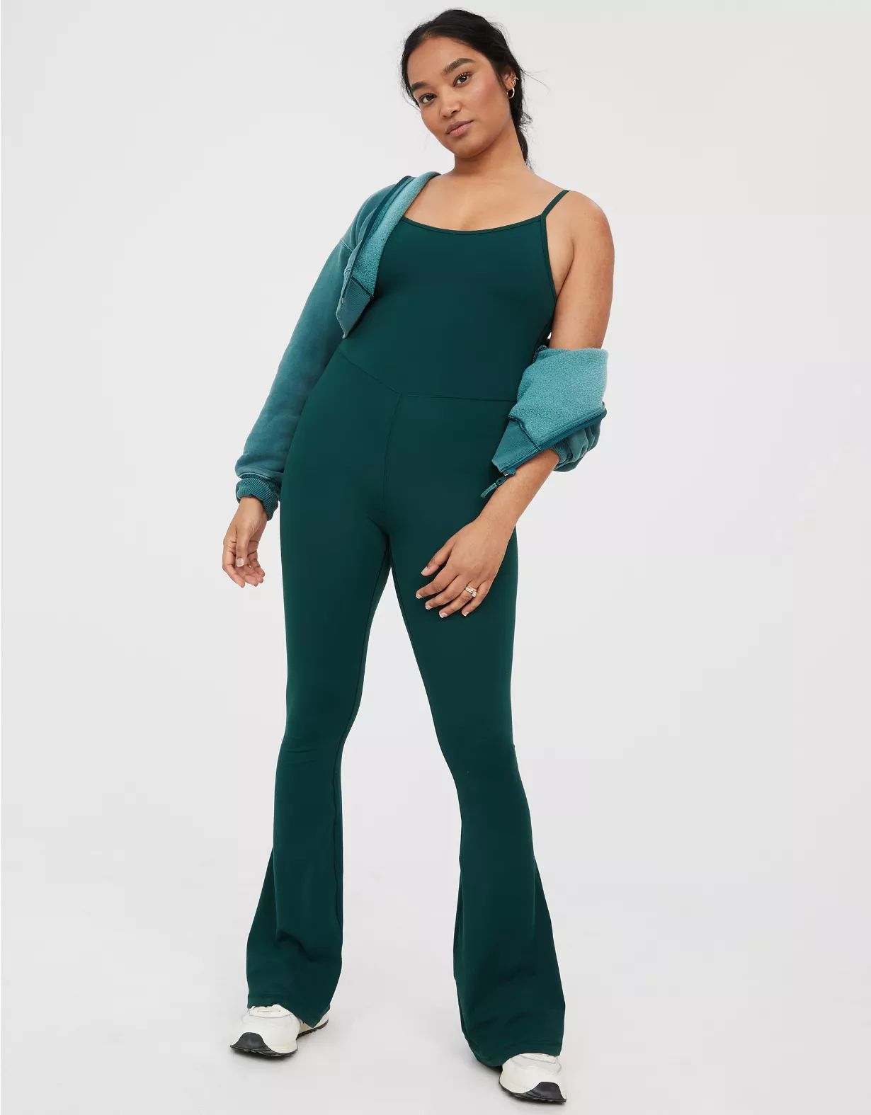 OFFLINE By Aerie Real Me Xtra Flare Jumpsuit | Aerie