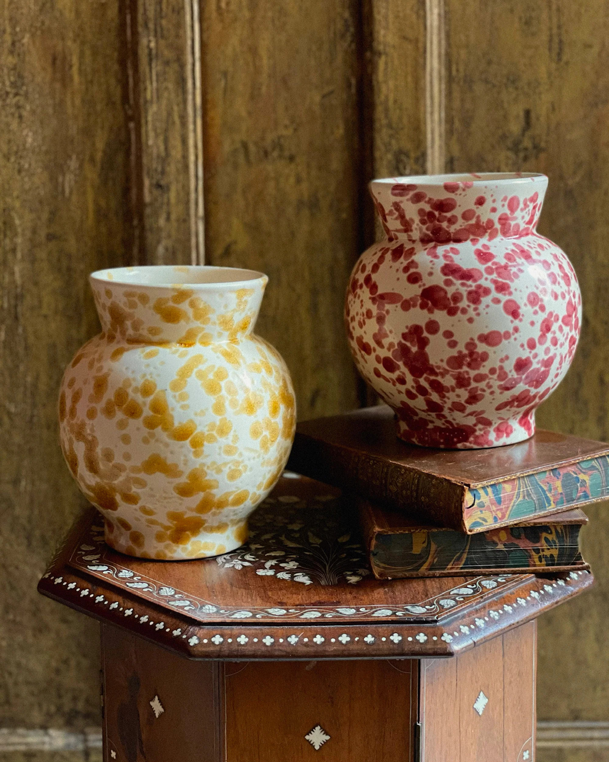 Speckled Vase, Yellow | Cabana Magazine