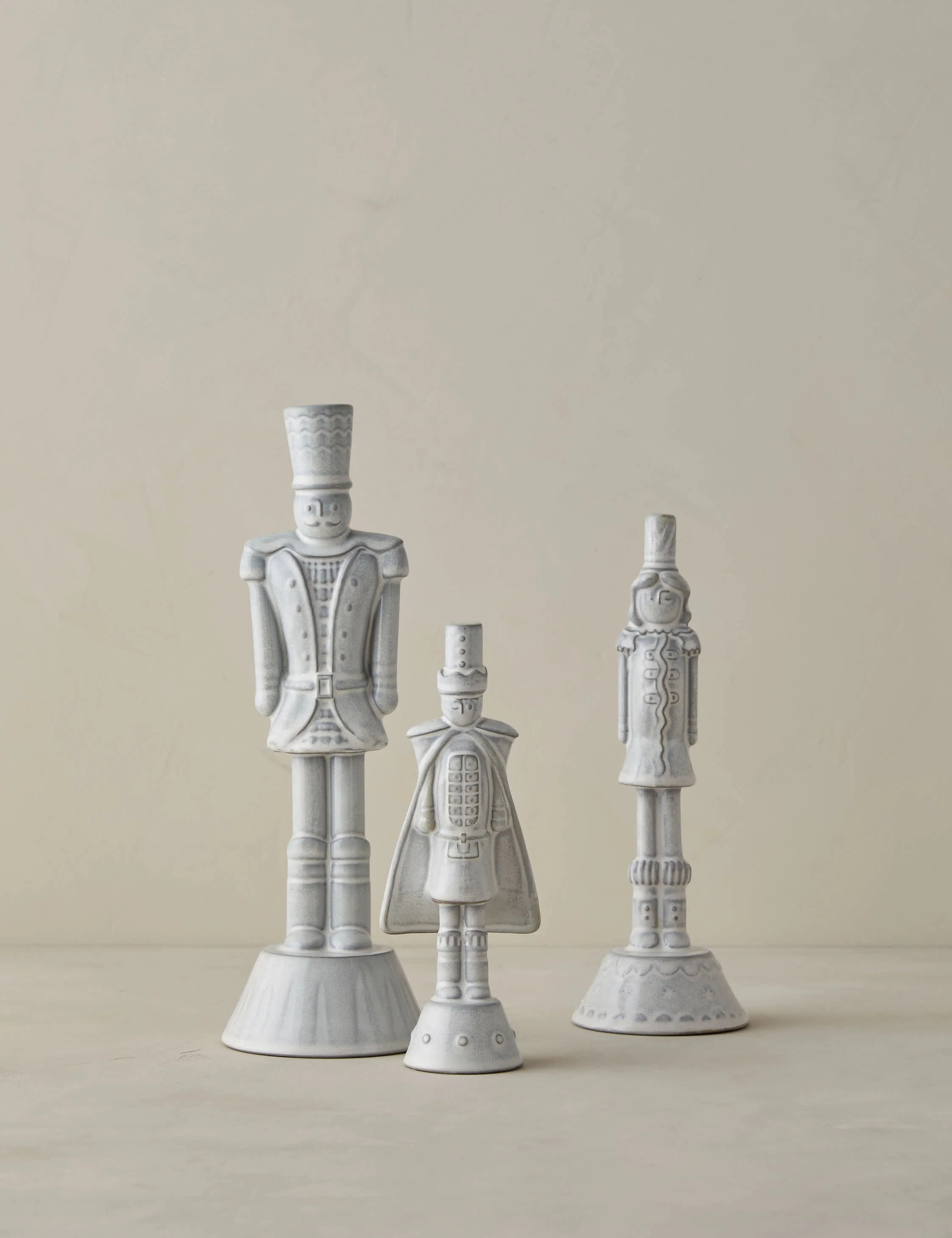 Ceramic Nutcrackers (Set of 3) by Sarah Sherman Samuel | Lulu and Georgia 
