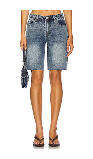 Teresa Short in Mid Blue Wash | Revolve Clothing (Global)