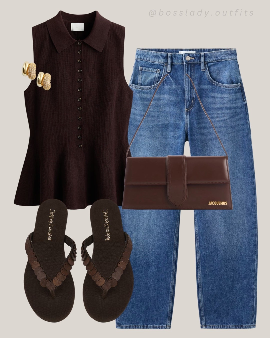 Brown era activated, this fit is giving effortless boss energy

Tags: fall transition outfit, brown outfit inspo, casual chic outfit, fall outfit ideas 2026, jean outfit inspo, neutral outfit inspo, brown aesthetic outfit, easy fall fit, wide leg jeans outfit, sandals outfit fall

#LTKstyletip #LTKshoes #LTKbag