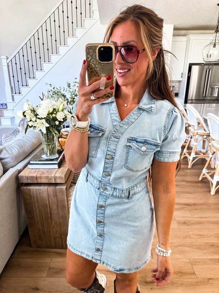 New denim dress sz XL I sized up 

#LTKmidsize #LTKover40 #LTKFestival