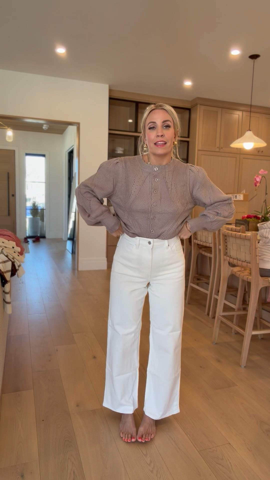 I think this cardigan is so cute! I did a size small and it fits oversized so no need to size up! Paired with the same jeans I have shown in denim before! Under $40 and looks like the pistola jeans!

#LTKgrwm #LTKootd #LTKdayinmylife