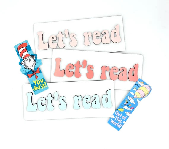 Lets Read Shelfie | Etsy | Etsy (US)